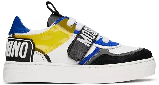Детские белые кроссовки на шнуровке MM6 Maison Margiela