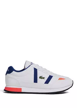 Детские белые кроссовки sport partner Lacoste