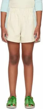 Детские белые курортные шорты Misha & Puff