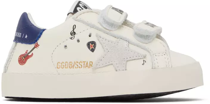 Детские белые школьные кеды Golden Goose