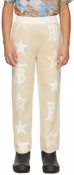 Детские бежевые брюки TB Star Burberry