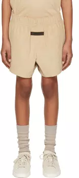Детские бежевые шорты на шнурке Fear of God ESSENTIALS