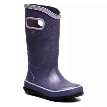 Детские блестящие резиновые сапоги Bogs для малышей/маленьких/больших детей, blueberry
