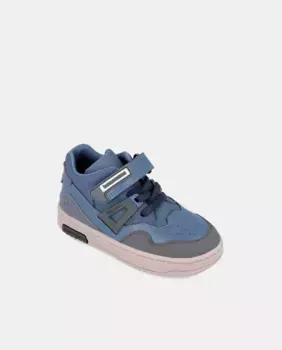 Детские ботильоны шлемового типа комбинированные с сеткой Biomecanics, цвет Denim