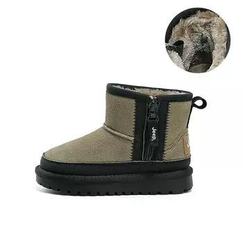 Детские ботинки Детские черные Jeep, бежевый/черный