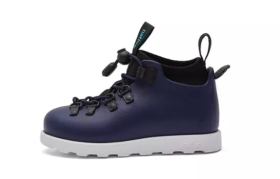 Детские ботинки Детские темно-синие/белые Native Shoes, синий