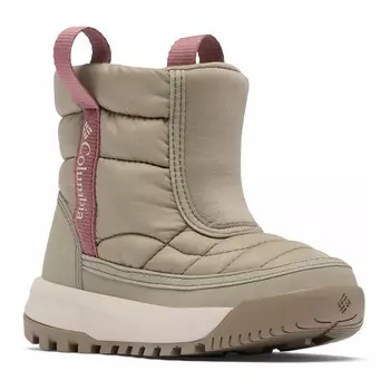 Детские ботинки до середины икры для девочек Columbia Snowtrot, цвет Gray Green Fig