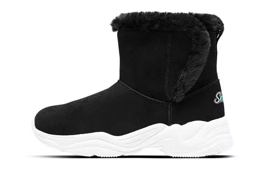 Детские ботинки GS черные Skechers, черный