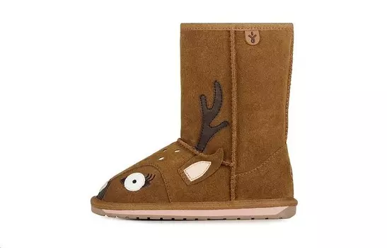 Детские ботинки Kids Autumn Maroon Emu Australia, бордовый