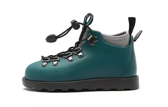 Детские ботинки Kids Mountain View Зеленый/черный/серый Native Shoes, цвет Jasper