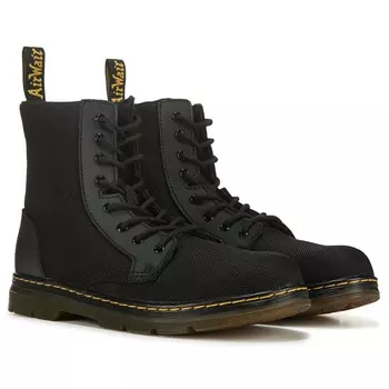 Детские ботинки на шнуровке с расческами для больших детей Dr. Martens, черный