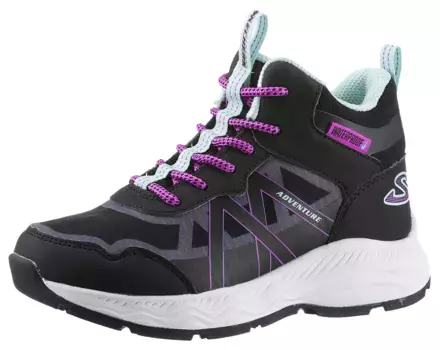 Детские ботинки Skechers на шнуровке "E - SKECHERS GIRLS" с водонепроницаемыми элементами Skechers Kids, голубой