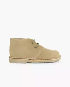 Детские ботинки в стиле сафари на шнуровке Pisamonas, цвет Topo