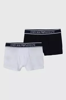 Детские боксеры 2 упаковки Emporio Armani, белый