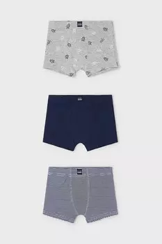 Детские боксеры, 3 шт. в упаковке Mayoral, серый