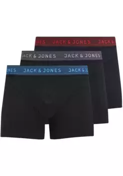 Детские боксеры Jack & Jones "JACWAISTBAND TRUNKS 3 PAC" (упаковка, 3 шт.) Jack & Jones Junior, цвет Asphalt