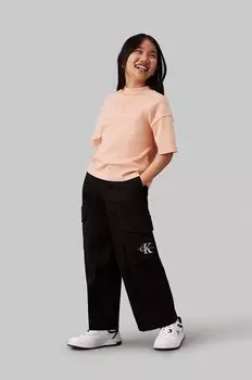 Детские БРЮКИ-КАРГО Calvin Klein Jeans, черный
