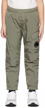 Детские брюки цвета хаки U16 Chrome-R C.P. Company Kids