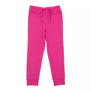 Детские брюки-джоггеры на шнурке, классические однотонные брюки Leveret, цвет Hot Pink