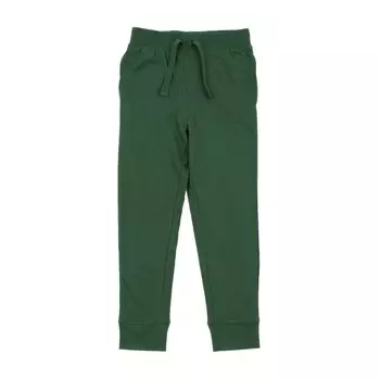 Детские брюки-джоггеры на шнурке, сплошной цвет в стиле бохо Leveret, цвет Uniform Green