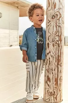 Детские брюки из хлопка Mayoral, бежевый