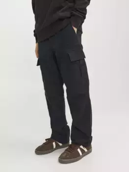 Детские брюки-карго Jack & Jones "JPSTKANE JJBARKLEY CARGO PANT NOOS JNR" Jack & Jones Junior, черный