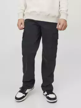 Детские брюки-карго Jack & Jones "JPSTKANE JJHARLOW CARGO NOOS JNR" Jack & Jones Junior, черный