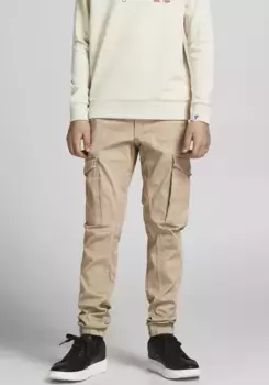 Детские брюки-карго Jack & Jones "JPSTPAUL JJFLAKE 1075 CROCKERY NOOS JNR" Jack & Jones Junior, цвет Crockery