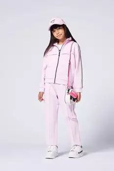 Детские брюки Karl Lagerfeld, розовый
