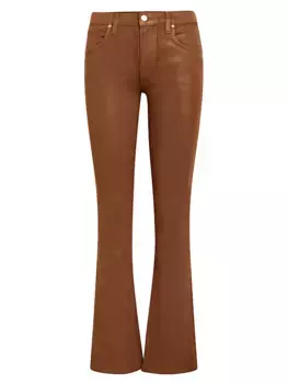 Детские брюки с высокой посадкой Barbara Hudson Jeans, цвет coated caramel cafe