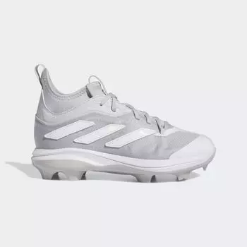 Детские бутсы Adizero Afterburner 9 NWV из ТПУ Adidas, цвет Team Light Grey/Cloud White/Team Light Grey