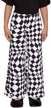 Детские черно-белые брюки в клетку в клетку MM6 Maison Margiela