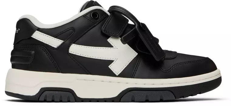 Детские черно-белые кроссовки Out Of Office Straps Off-White