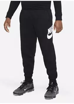 Детские черные эластичные длинные спортивные штаны FD2995-010 K NSW CLUB FLC JGGR Nike, черный