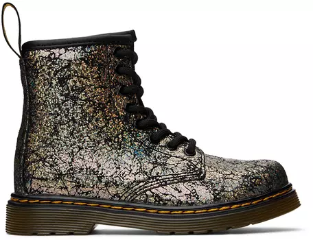 Детские черные ботинки 1460 Crinkle для больших детей Dr. Martens