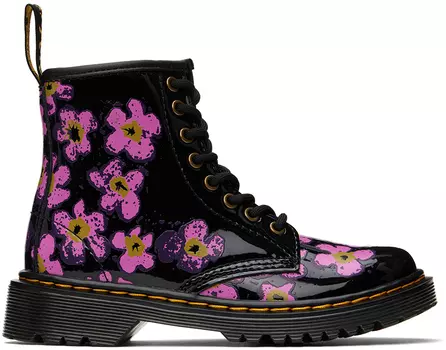 Детские черные ботинки Big Kids 1460 Fayre, патентованный светильник, США Dr. Martens