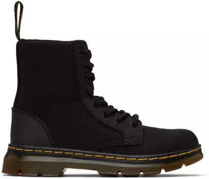 Детские черные гребни Ботинки для больших детей, черные, очень прочные, США Dr. Martens