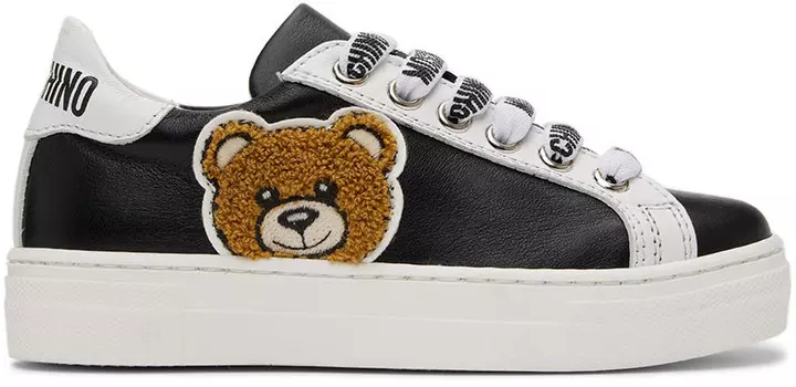 Детские черные кроссовки Teddy Moschino