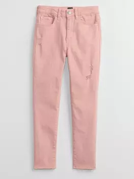 Детские цветные джинсы с высокой посадкой. Gap, розовый