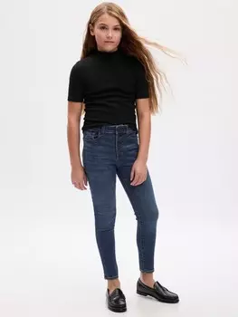 Детские джеггинсы с высокой посадкой Gap, синий