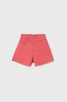 Детские джинсовые шорты Mayoral, розовый