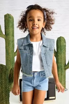 Детские джинсовые шорты Mayoral, синий