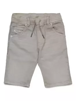 Детские джинсовые шорты с завязками Diesel Kids, серый