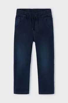 Детские джинсы-джоггеры из мягкого денима. Mayoral, серый