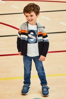 Детские джинсы-джоггеры из мягкого денима Mayoral, синий