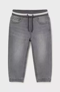 Детские джинсы джоггеры Mayoral из мягкого денима, серый