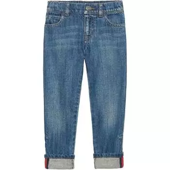 Детские джинсы GUCCI, цвет Blue