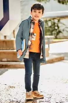 Детские джинсы из мягкого денима Mayoral, черный