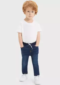 Детские джинсы Levi's без застежки "LVB SKINNY DOBBY PULL ON PANTS", для МАЛЬЧИКОВ Levi'S Kids, синий