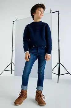 Детские джинсы Mayoral базовые джинсы узкого кроя, синий